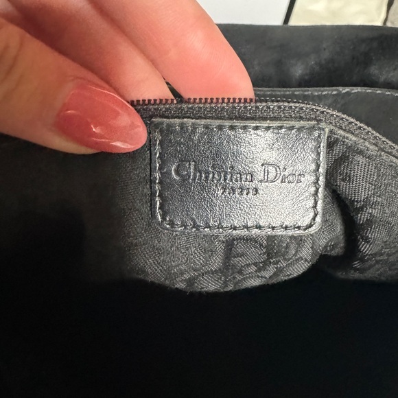 Christian Dior Purse | Black leather Street Chic Columbus Messenger Bag - Picture 7 of 9